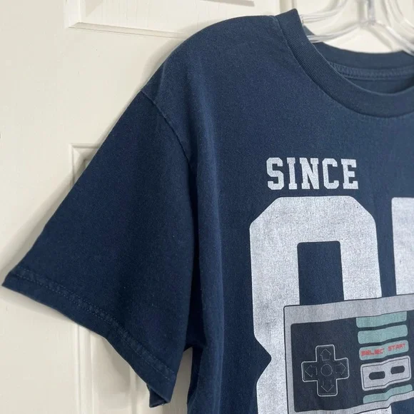 Vintage Since 85 Nintendo Graphic Tee M Blue - Picture 4 of 9